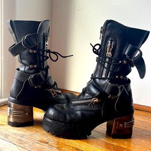 Vintage rave goth boots
